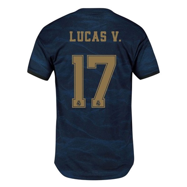 Maillot Football Real Madrid NO.17 Lucas V. Exterieur 2019-20 Bleu